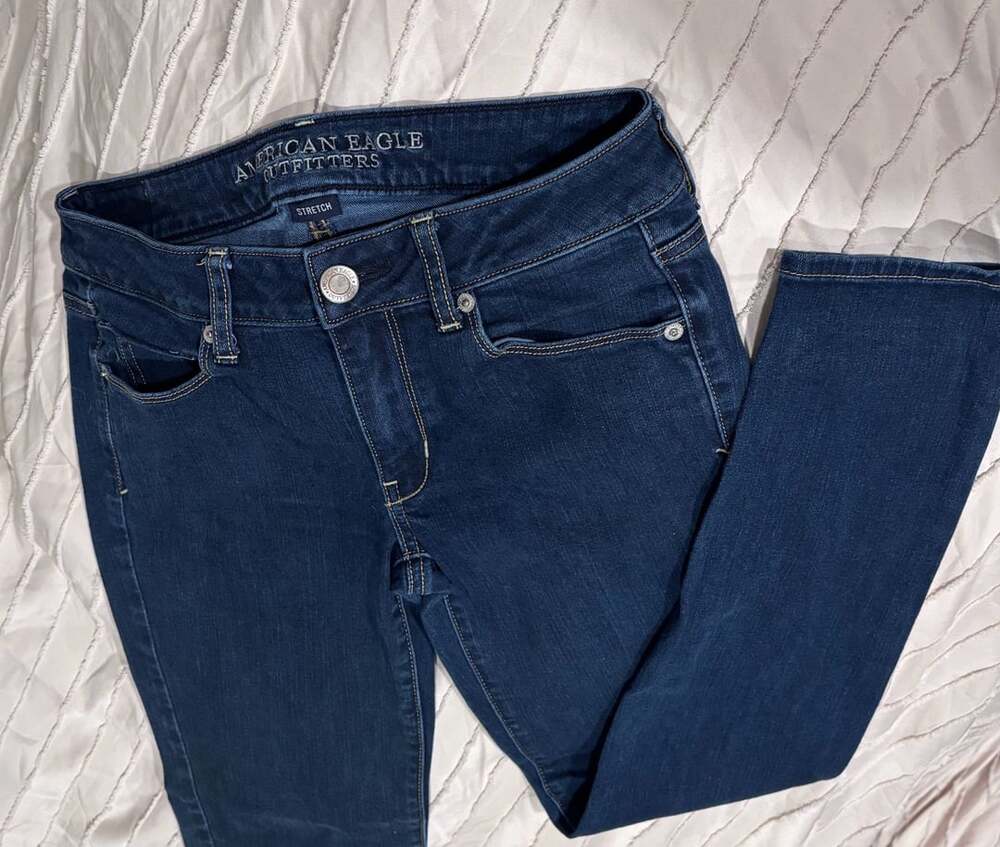 American Eagle Outfitters Skinny Jeans Size 4 Dark Wash Stretch Denim